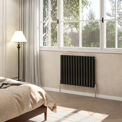 AVER-GROWTH Radiator Horizontal Oval Column Double Panel Rad 600x767mm ...