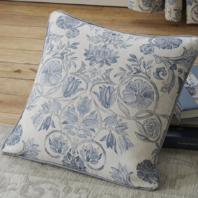 Averie Filled 100% Cotton Cushion With Delicate Floral Print