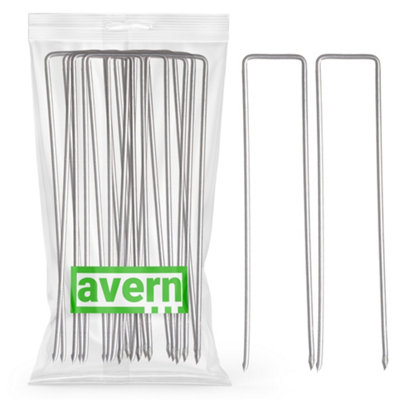 Avern Galvanised Landscape Fabric Securing Pegs (L)150mm (W)25mm