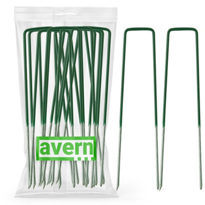 Avern Half Green Artificial Grass Pegs (L)150mm (W)25mm