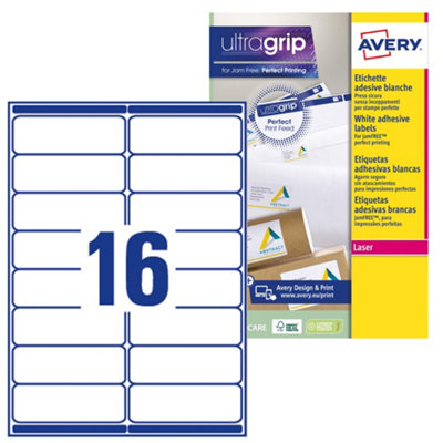 Avery Printable, Customisable Address Mailing Labels, Laser Printers ...