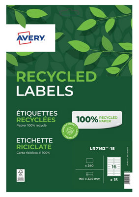 Avery Printable, Customisable Recycled Parcel Shipping Labels, Laser ...