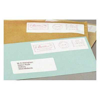 Avery Self Adhesive Franking Labels, Manual Feed, 2 Labels Per Sheet ...
