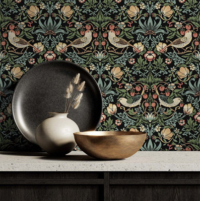 Aves Garden Vintage Peel and Stick Wallpaper