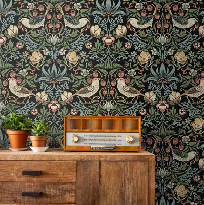 Aves Garden Vintage Peel and Stick Wallpaper