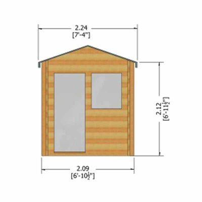 Avesbury 19 mm Log Cabin 10 x 10 Feet - 4