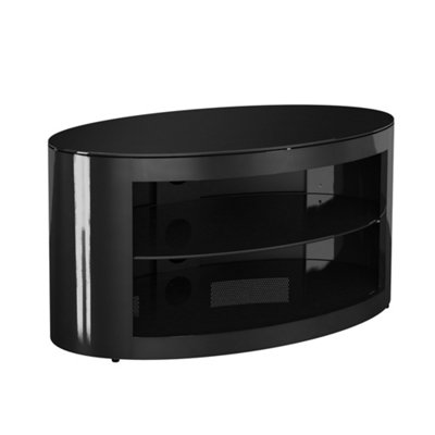 AVF Affinity Buckingham 80cm Oval TV Stand, for TVs up to 40" - Gloss Black