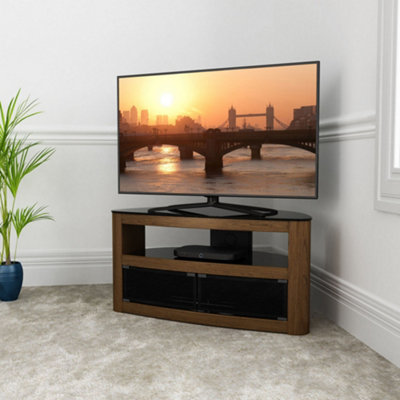 AVF Burghley Affinity Plus FS10BURXW TV Stand for up to 50 inch TVs with Remote Friendly Doors - Walnut