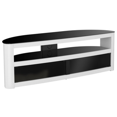 AVF Burghley FS1500BURGW White High Gloss TV Stand for up to 70" TVs