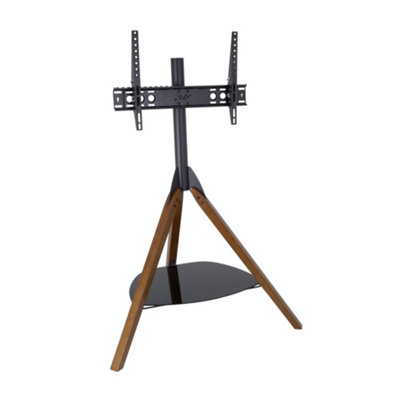 AVF FSL1000HOXDWB Hoxton Tripod TV Stand with Bracket for up to 70 inch TVs - Dark Wood