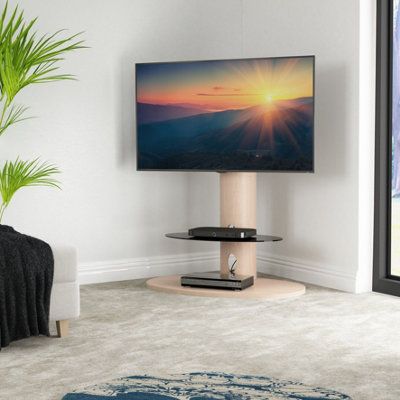 AVF FSL930CHEOW Chepstow Washed Oak TV Stand with Bracket for up
