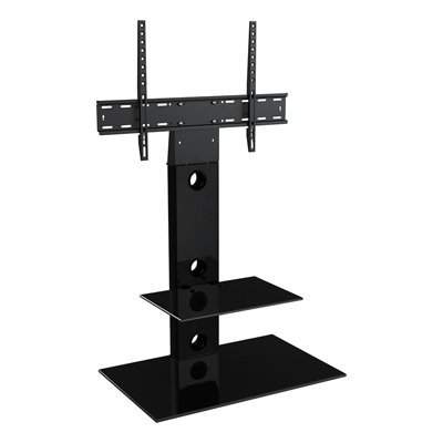 AVF Lesina 70cm Pedestal TV Stand, for TVs 32-65" - Black