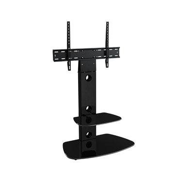 AVF Lucerne 70cm Curved Pedestal TV Stand, for TVs 32-65" - Black