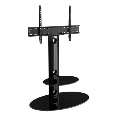 AVF Lugano 80cm Oval Pedestal TV Stand - Black