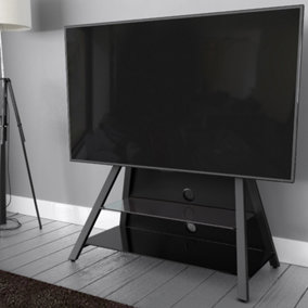 AVF Options EASL925A Easel Cantilever TV Stand For Up To 65" TVs - Black