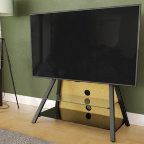 AVF Options EASL925A Easel Cantilever TV Stand For Up To 65" TVs - Oak
