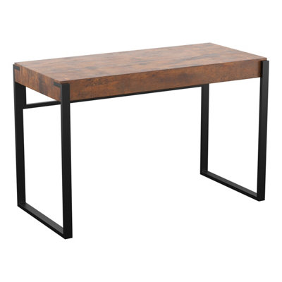 AVF Ridgewood Desk Table - Rustic Dark Wood