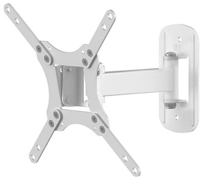 AVF - Single Head Extendable TV / Monitor Wall Mount 12-43" Tilt & Turn VESA Compatible, White Price Comparisons | Compare The Build