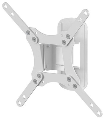 AVF - Single Head TV / Monitor Wall Mount 12-43" Tilt & Turn VESA Compatible, White Price Comparisons | Compare The Build