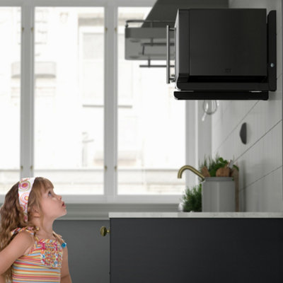 First4Spares Universal Microwave Wall Mount Brackets – Extendable 310-480mm, Holds Up To 40kg