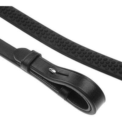 Aviemore Extreme Leather Horse Rubber Reins Black (61in x 0.63in) Price Comparisons | Compare The Build