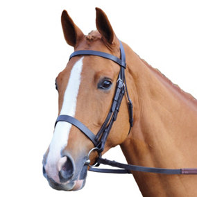 Aviemore Plain Leather Horse Bridle Black (Pony)