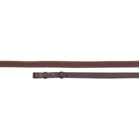Aviemore Soft Leather Horse Rubber Reins Havana (48in x 0.5in)