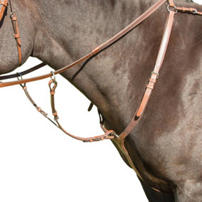 Avignon Leather Horse Breastplate Oak Brown (X Full)