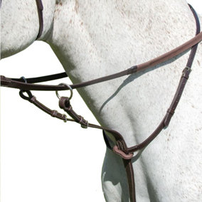 Avignon Leather Horse Running Martingale Havana (Pony)