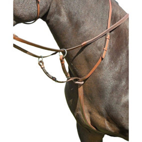Avignon Leather Horse Running Martingale Oak Brown (Cob)