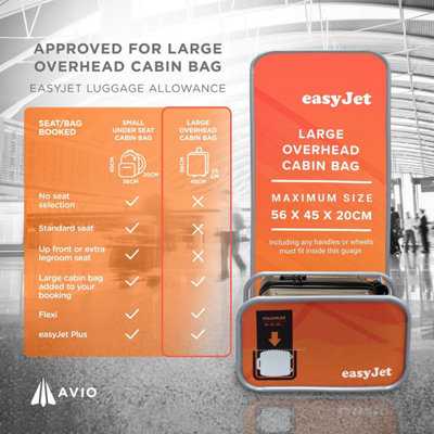 AVIO Golden Sand Jett 55cm Underseat Cabin Bag Hard Case Airline ...