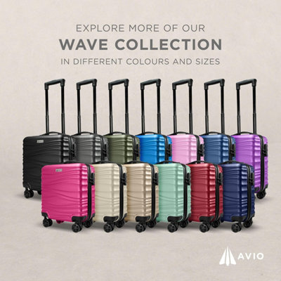 AVIO Paradise Pink Wave Underseat Cabin Bag 45x36x20cm Lightweight