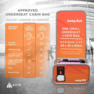 Under Seat Bag Sizing Tool Easyjet Easyjet 45x36x20cm Approved