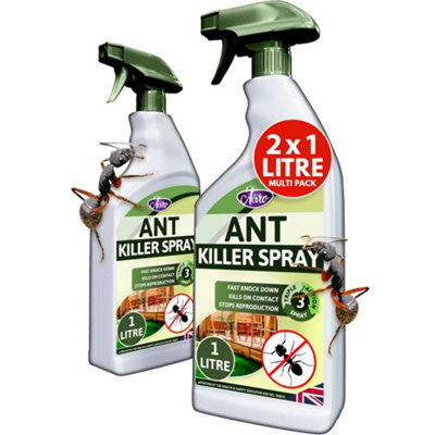 Aviro Ant Killer - Fast Acting Ant Killer Spray For Indoor And Outdoor Use. 2 Litres (2 x 1Litre)