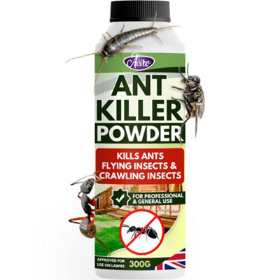 Aviro Ant Killer Powder - Naturally Derived, Pet Friendly Ant Powder Approved For Use On Lawns & Ant Nests. 300g