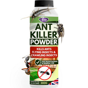 Aviro Ant Killer Powder - Naturally Derived, Pet Friendly Ant Powder Approved For Use On Lawns & Ant Nests. 300g