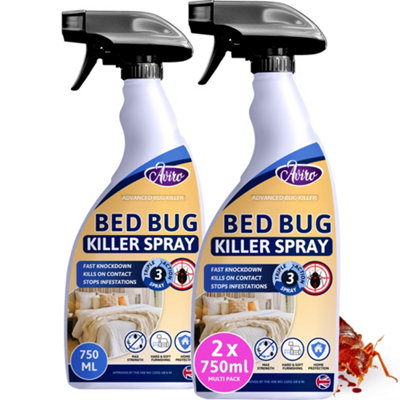 Aviro Bed Bug Spray - Fast Acting Bed Bug Killer for Immediate Control & Long Lasting Prevention. 1.5 Litres