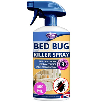 Aviro Bed Bug Spray - Fast Acting Bed Bug Killer for Immediate Control & Long Lasting Prevention. 500ml