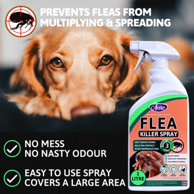 Aviro Flea Killer Spray Fast Acting Household Flea Treatment for Immediate and Long Term Control. 2 Litres 2 x 1 Litres