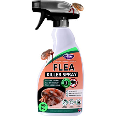 Aviro Flea Killer Spray Fast Acting Household Flea Treatment for Immediate and Long Term Control. 500ml DIY at B Q