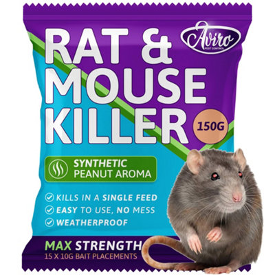 Aviro Rat and Mouse Poison - Maximum Strength Rat Poisoning Blocks. No ...