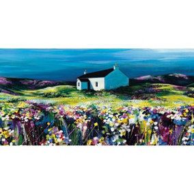 Avril Thomson Smith Summer Shades Canvas Print Multicoloured (30cm x 60cm)