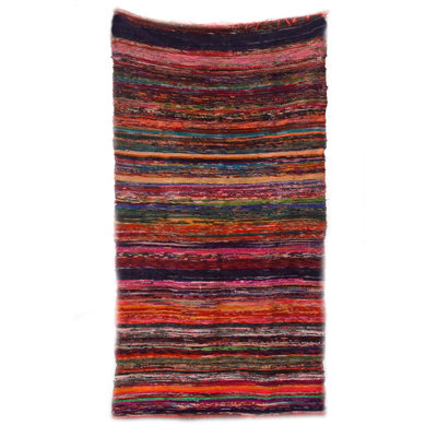 AW Dropship UK 150 x 90 cm Luxury Indian Cotton Rag Rug - Red ...