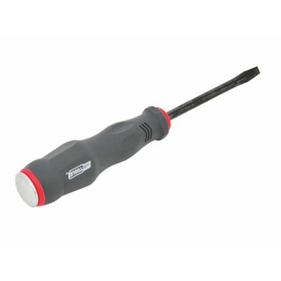AW Tools Flat Head Screwdriver Grey/Red (75mm x 5.5mm)