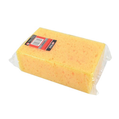AW Tools Polyethylene Textured Sponge Yellow (One Size)