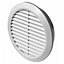 Awenta 100-150mm Adjustable Wall Ventilation Grille Cover with Anti Insect Net
