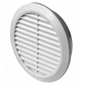 Awenta 100-150mm Adjustable Wall Ventilation Grille Cover with Anti Insect Net