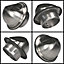 Awenta 100mm Air Ejector Stainless Steel Duct Cap Semicircular Outside Box Casing Cover