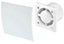 Awenta 100mm Pull Cord Extractor Fan White Glass Front Panel ESCUDO Wall Ceiling Ventilation