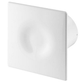 Awenta 100mm Pull Cord ORION Extractor Fan White ABS Front Panel Wall Ceiling Ventilation
